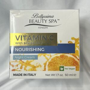 Bellyssima Beauty Spa Vitamin C Nourishing Night Cream w Shea Butter Vegan 1.7oz